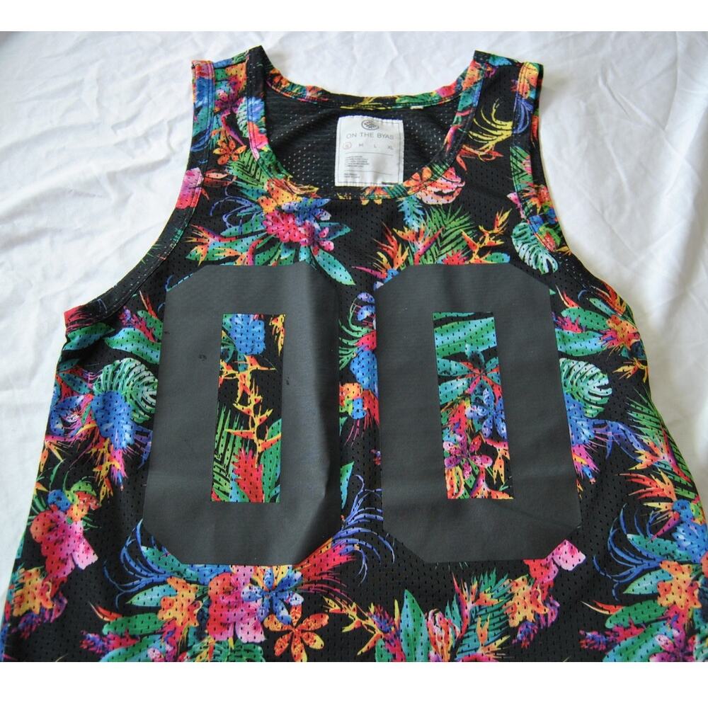 On the Byas Multicolor Tropical Jersey Small